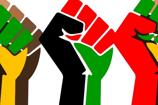 Tri-Color Raised Fist Symbol