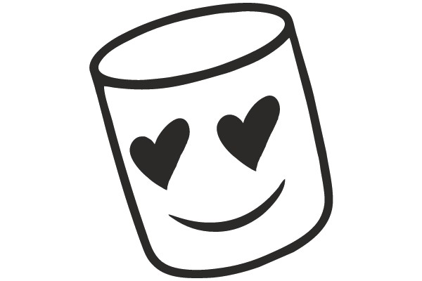 Marshmallow with Hearts for Eyes.