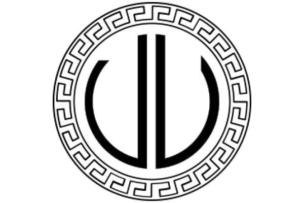 Stylized Greek Letter 'D' with Intricate Design