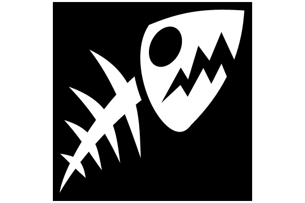 Stylized Icon of a Fish with a Mouth