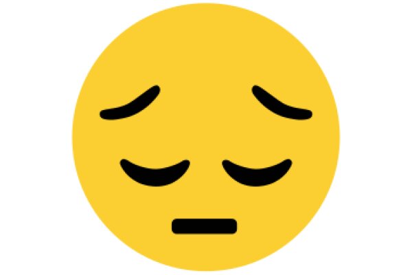 A Yellow Emoji with a Sad Expression