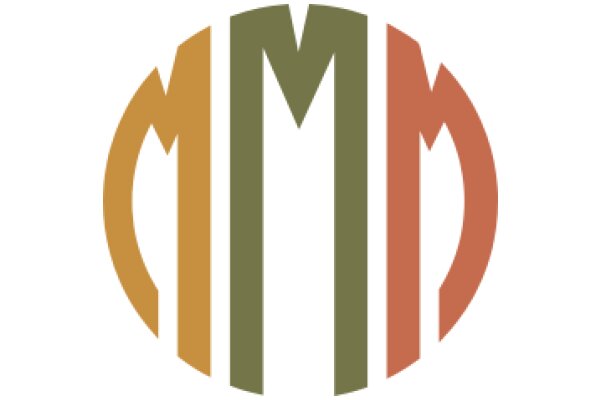 Stylized Monogram Design with Color Gradients
