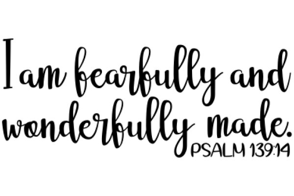 Inspirational Quote: A Bible Verse on Fear and Wonder