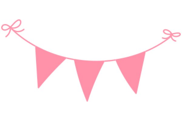 Simplicity in Design: A Pink Banner with a Bow