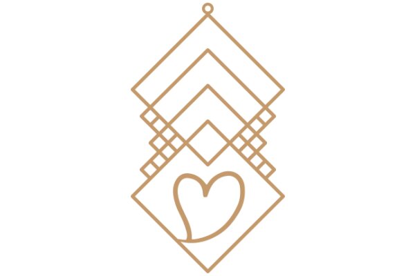 A Symbolic Logo: A Heart Within a Diamond-Shaped Frame
