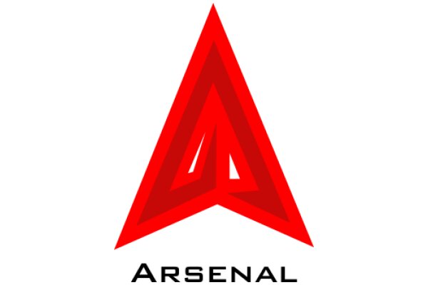 Vibrant Red Logo for 'Arsenal' with a Modern Design