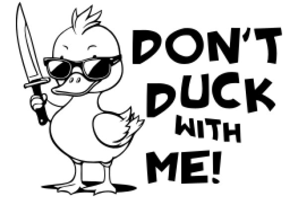 Duck with a Knife: A Playful Warning