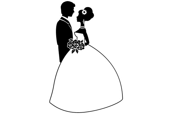 Embracing Elegance: A Wedding Silhouette