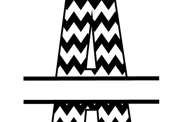 Chevron Patterned 'A' Symbol
