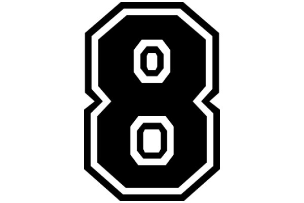 Stylized Logo with Number Eight