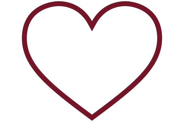 Simplistic Red Heart Emblem