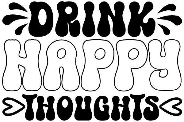 Drink, Happy Thoughts: A Graphic Design Promoting Positive Thinking and Well-being
