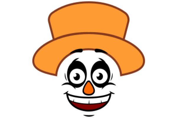 A Whimsical Character: The Orange Hat and Smile
