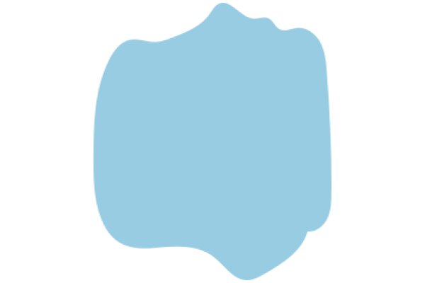 A Vibrant Blue Shape: A Visual Exploration of Color and Form