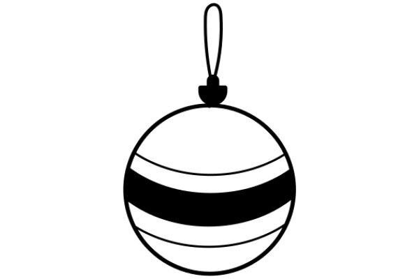 A Simple Illustration of a Christmas Ornament