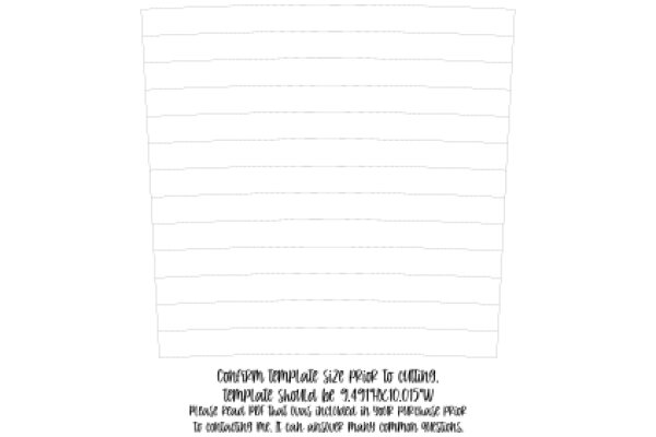 A Blank Canvas: A Simple Template for Cutting