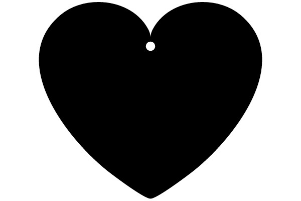 Black Heart with Hole