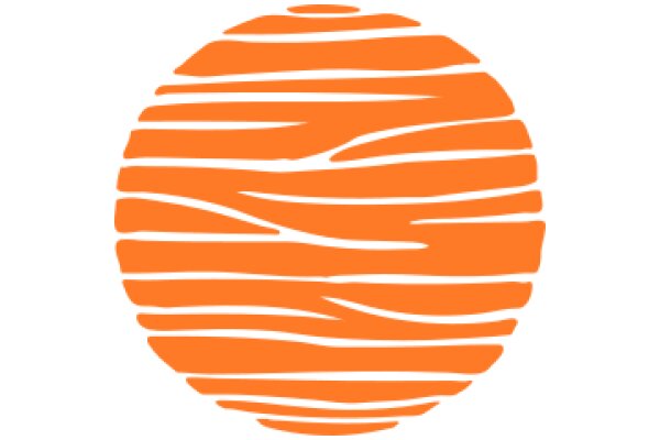 Vibrant Orange Texture: A Close-up View of a Stylized Swirl Pattern
