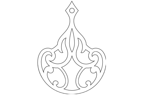 Stylized Artwork: A Geometric Design with Intricate Patterns and a Central Flower Motif