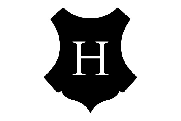 Shield with Large Capital Letter 'H' in White