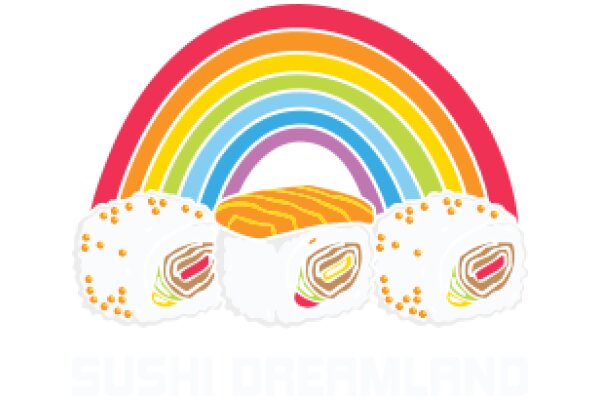 A Rainbow of Delights: A Colorful Display of Sushi Rolls