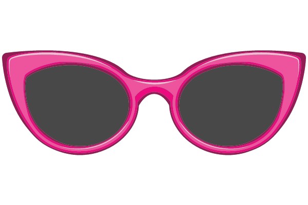 Pink Cat-Eye Sunglasses