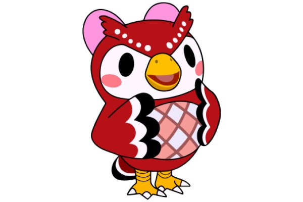 Vibrant and Friendly: A Cartoon Owl's Delightful Adventure