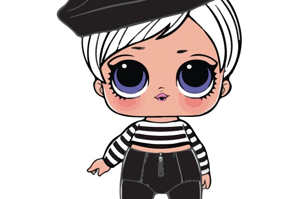 Chic and Cool: A Fashionable Cartoon Character