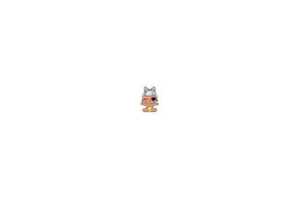 Chibi Baby with Bow and Diaper
