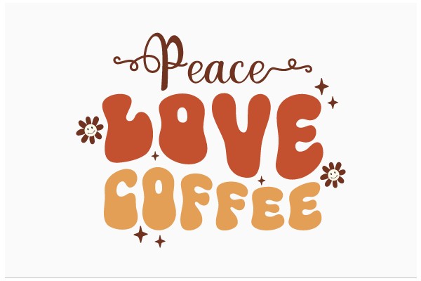 Peace, Love, and Coffee: A Graphic Design