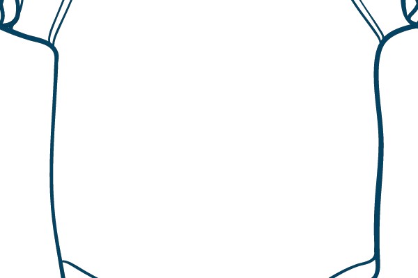 Blank Baby Bodysuit Template
