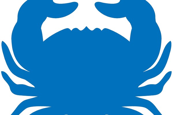 Stylized Blue Lobster Icon