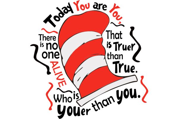 A Whimsical Affirmation: A Red Hat's Words of Encouragement