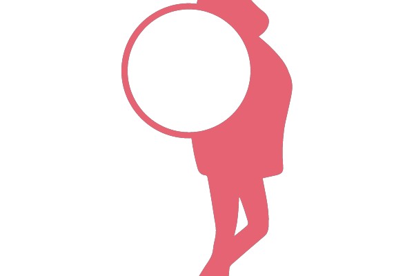 Pregnant Woman with Speech Bubble
