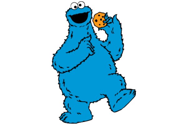 Cookies and Cuddles: The Blue Cookie Monster's Delightful Adventure