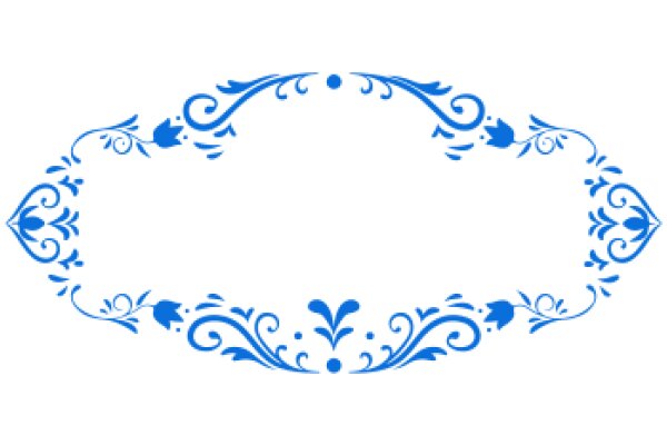 Stylized Blue Floral Design