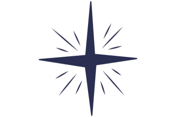 Stylized Starburst Design in Navy Blue