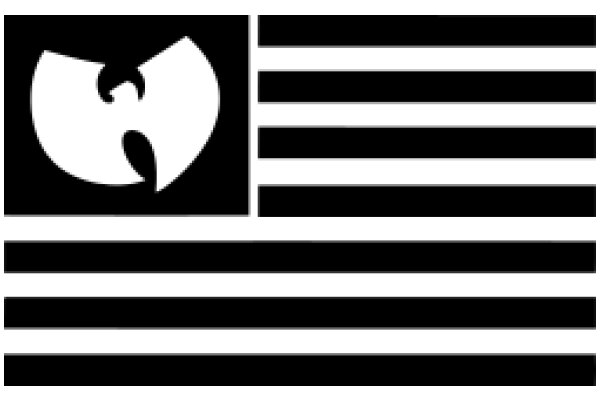 Wu-Tang Clan Flag with Stripes and the Iconic Wu-Tang Logo