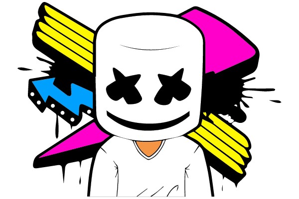 Marshmello Character Illustration