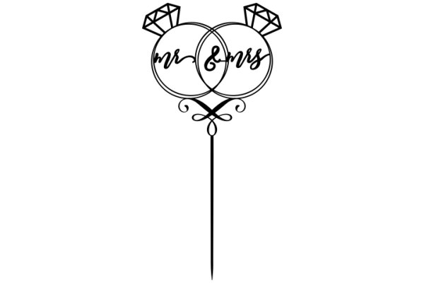 A Symbol of Marriage: ARing with the Words 'Mr & Mrs' Inscribed on It
