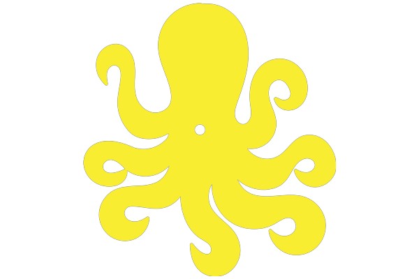 Vibrant Yellow Octopus Sticker: A Playful Addition to Your Collection