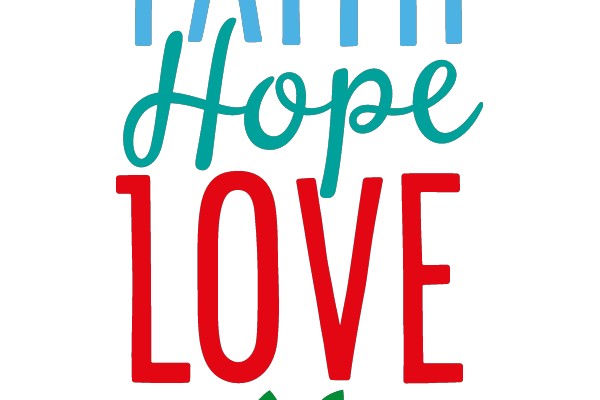 Embracing Faith, Hope, and Love with a Touch of Nature's Greenery