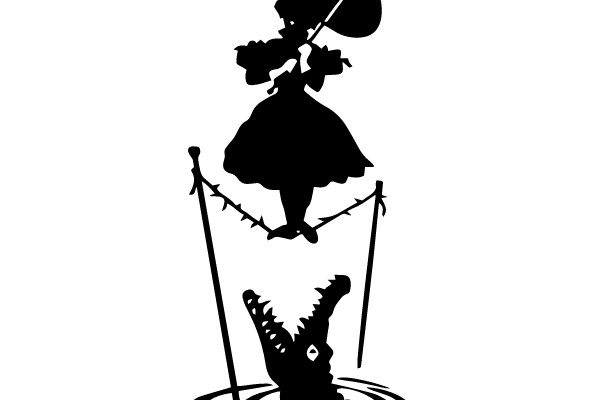 Tightrope Walker and Crocodile