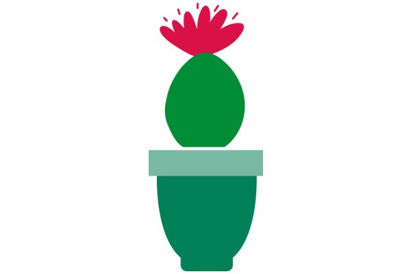 Vibrant Egg Icon with a Splash of Color