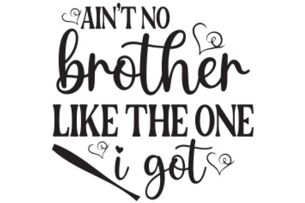 Ain't No Brother Like the One I Got: A Tribute to Baseball and Family