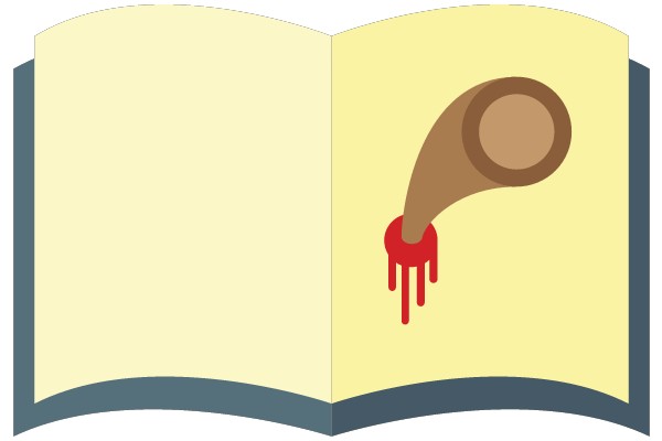 An Open Book with a Spilled Inkwell