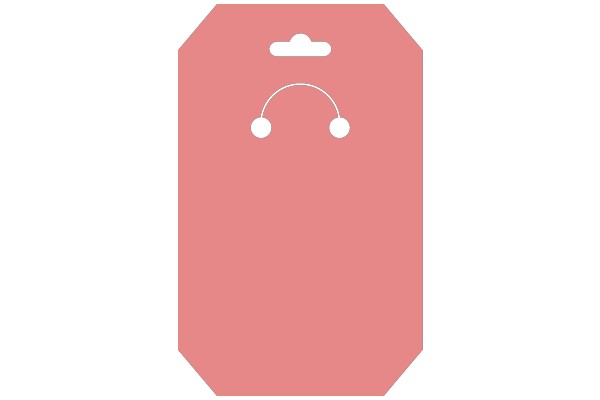 A Pink Canvas with a White Smiley Face
