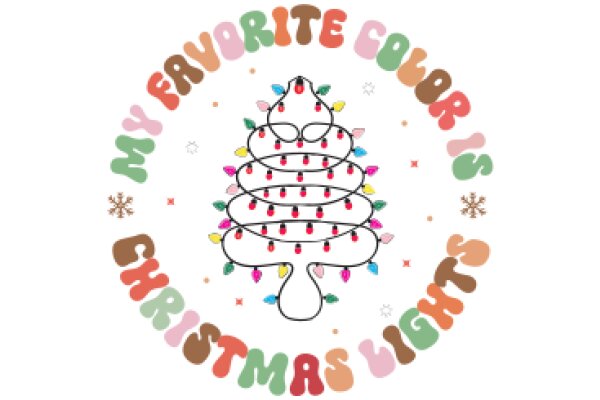 Celebrating the Festive Spirit: A Colorful Christmas Tree Illustration