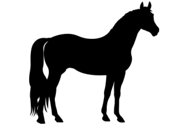 A Silhouette of a Horse: A Symbol of Strength and Grace