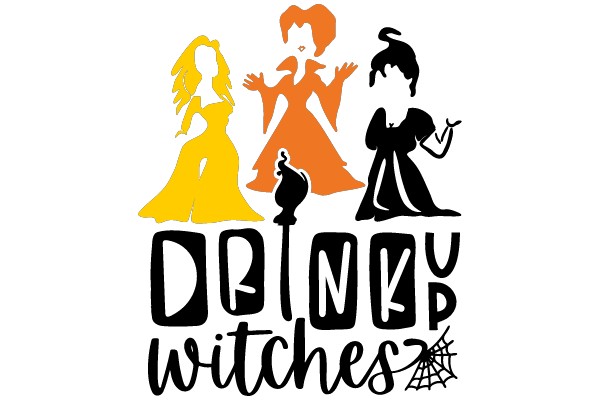 Halloween-themed Silhouette Art with Text